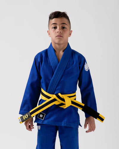 Kimono BJJ (gi) Kingz Kid's Kore Blue com faixa branca