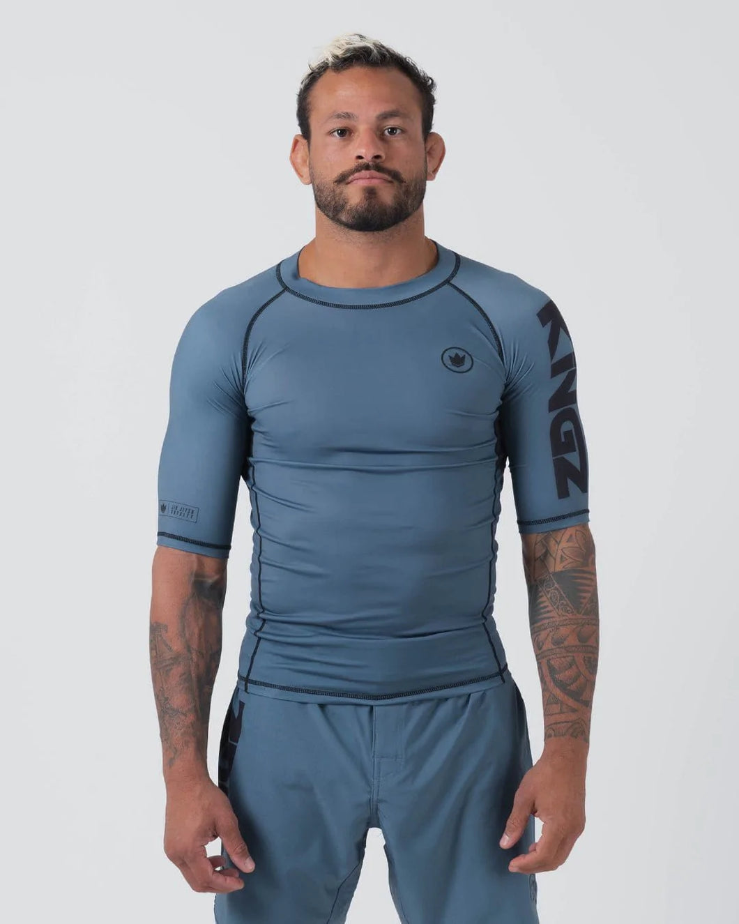 Rashguard Kingz Kore V2 Short Sleeve- Azul