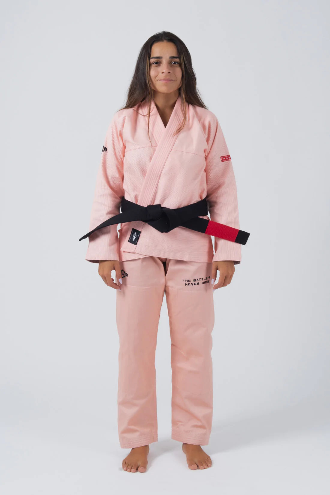 intimidad Tipo delantero puesto Kimono BJJ (Gi) Maeda Red Label 3.0 Peach para mujer - CINTURÓN BLANC –  StockBJJ