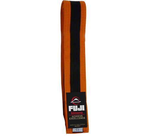 Cinturones BJJ Fuji Niños - Naranja-Negro