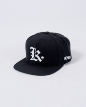 Load image into Gallery viewer, Kingz Old English K Snapback-White
