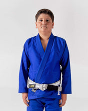 Cargar imagen en el visor de la galería, Kimono BJJ (Gi) Kingz Kid´s The One Azul con cinturón blanco
