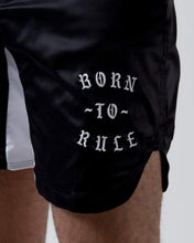 Cargar imagen en el visor de la galería, Kingz- Born To Rule Shorts Negro
