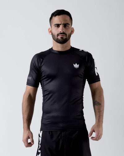Rashguard Kingz rangierte Performance Kurzarm - schwarz