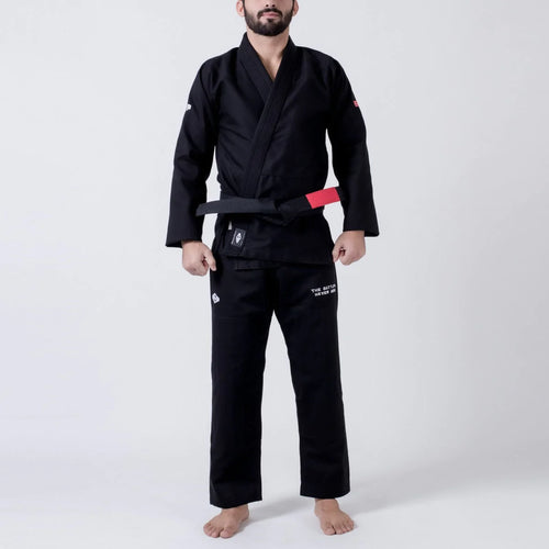 Kimono BJJ (GI) Maeda Red Label 3.0 Black - Cinturão Branca incluída