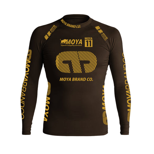 Rashguard Team Moya 21 Manga Larga - Marrón