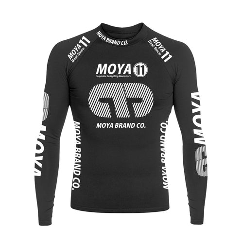 Rashguard Team Moya 22 Long Manga - Black