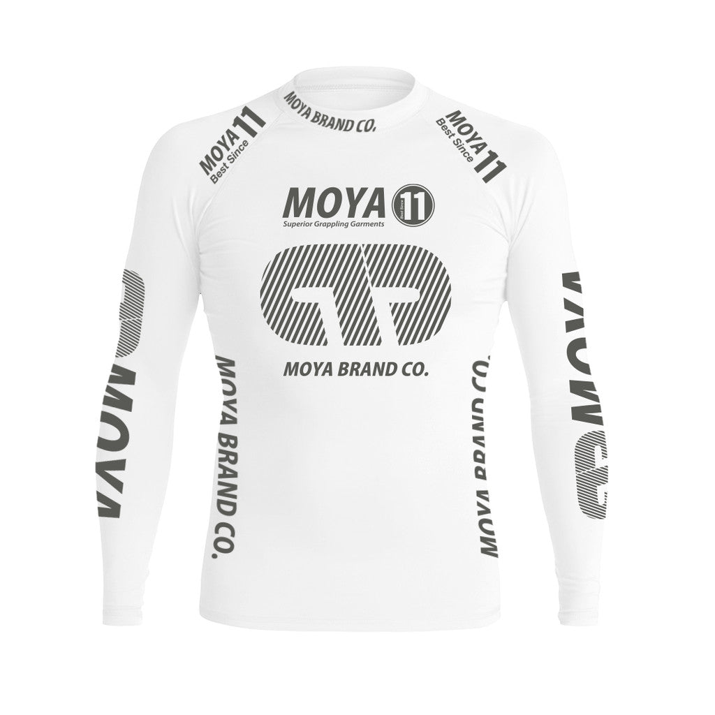 Rashguard Team Moya 22 Long Sleeve - White – StockBJJ