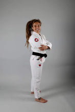 Carregar imagem no visualizador da galeria, Kimono BJJ (GI) Kingz Classic 3.0 Mulheres- Branco com faixa branca incluída
