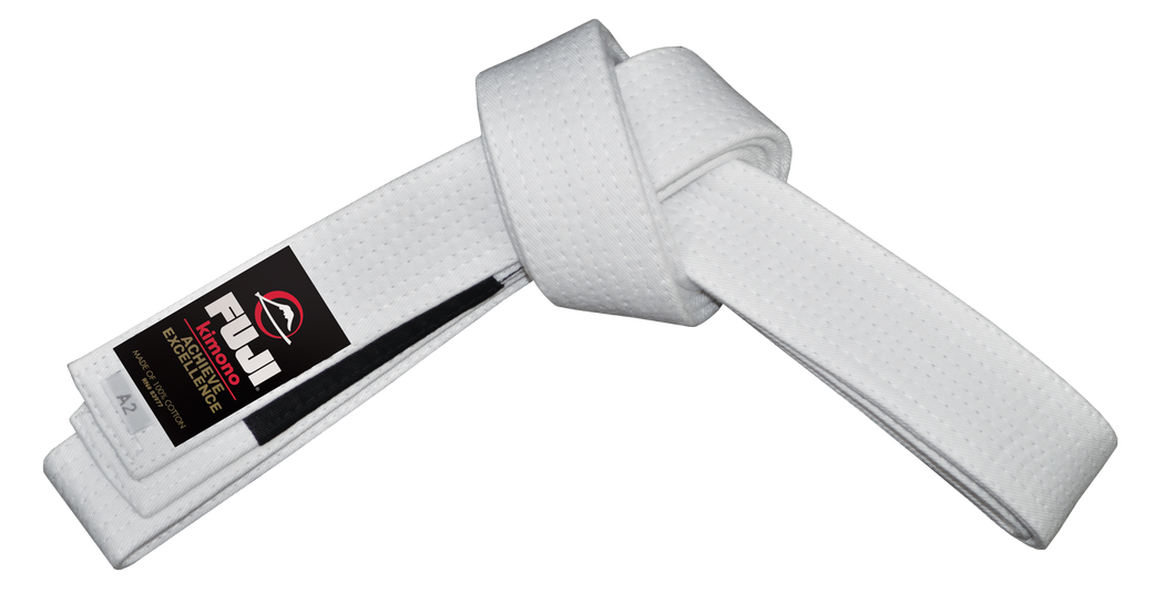 Cinturones Fuji BJJ Adulto - Blanco - StockBJJ