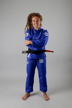 Charger l&#39;image dans la galerie, Kimono BJJ (GI) Kingz Classic 3.0 Bleu des femmes avec ceinture blanche incluse
