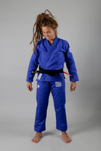 Charger l&#39;image dans la galerie, Kimono BJJ (GI) Kingz Classic 3.0 Bleu des femmes avec ceinture blanche incluse
