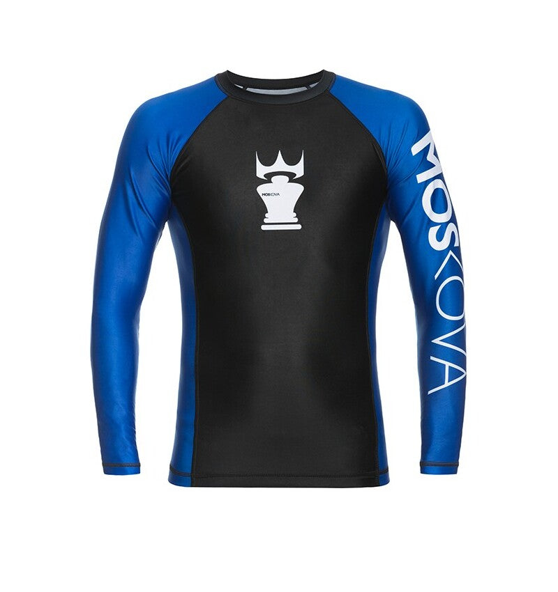 2022 Rashguard Moskova Training Top-Manga-Schwarzblau