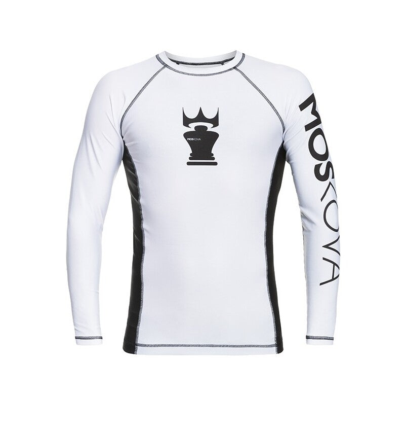 2022 Rashguard Moskova Training Top- Manga comprida-Branco