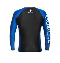 Cargar imagen en el visor de la galería, 2022 Rashguard Moskova Training Top- Manga Larga- Negro Azul
