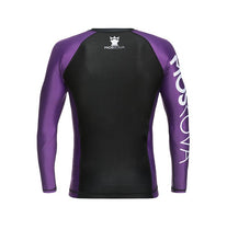 Charger l&#39;image dans la galerie, 2022 Rashguard Moskova Formation Top-Manga- Black Purple
