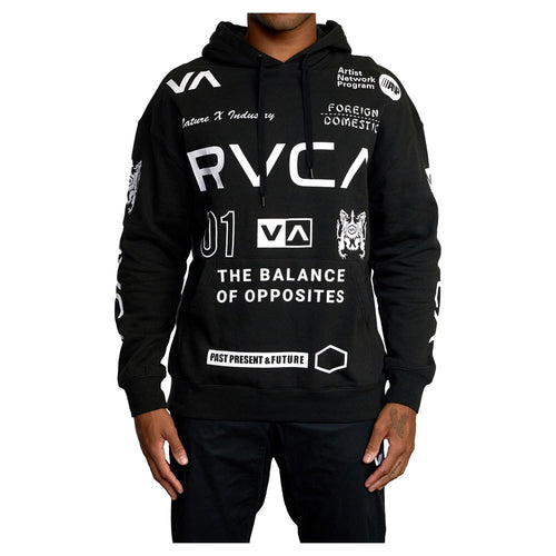 RVCA All Brand Sport Workout Hoodie- Negro