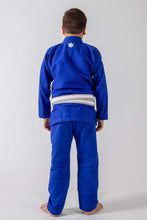 Cargar imagen en el visor de la galería, Kimono BJJ (Gi) Kingz Kid´s The One Azul con cinturón blanco
