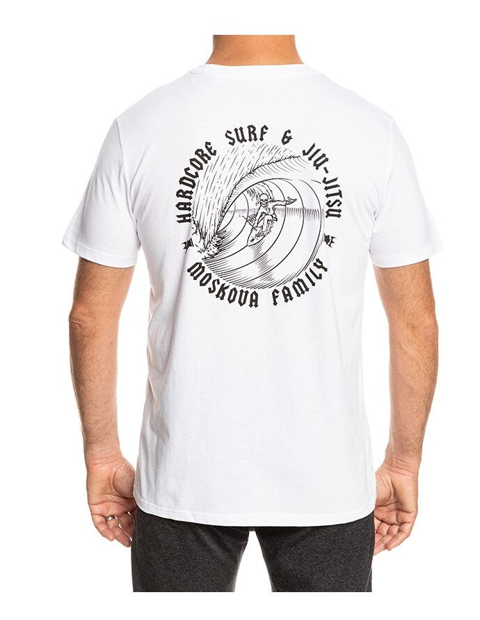 Moskova Tee Skeleton Barrel- Blanco Negro