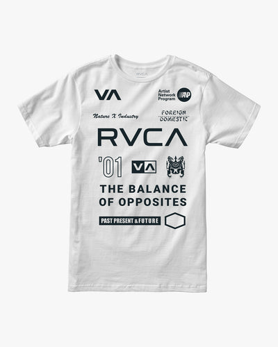  RVCA All Brand T-shirt- Blanc